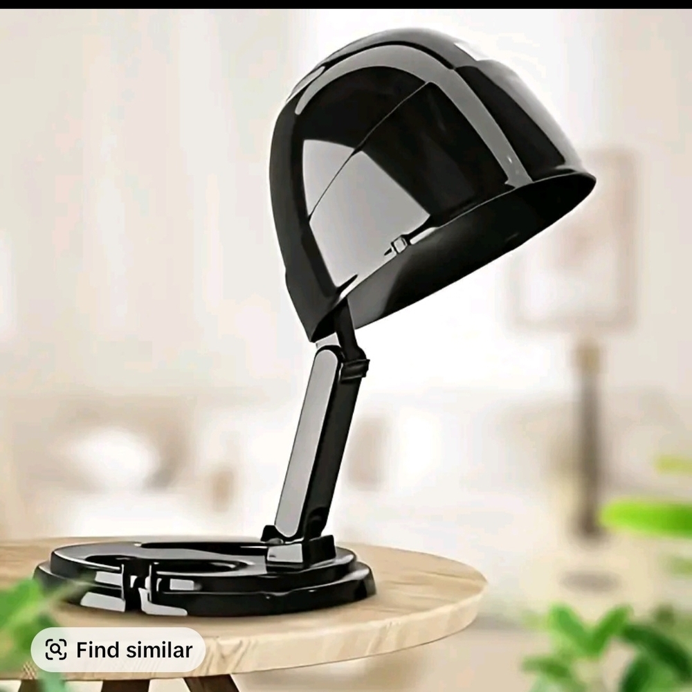 Sleek Black Hair Dryer Hood